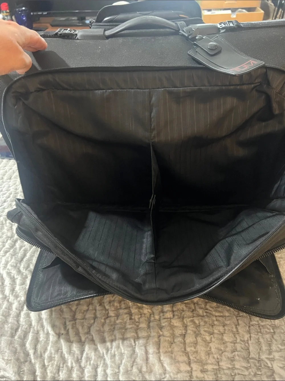 TUMI ‘Alpha’ Black Nylon Carry-On Garment Bag - 22033DH